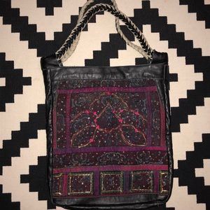 Handcrafted leather tote